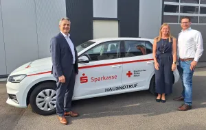 Vorschau: Pressefoto Spende BRK-Fahrzeug Haßberge