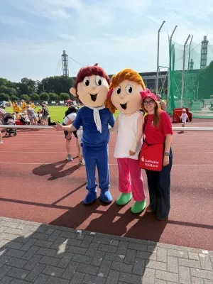 Vorschau: Sparkassen-Maskottchen Didi & Dodo beim KinderSportFest 2025