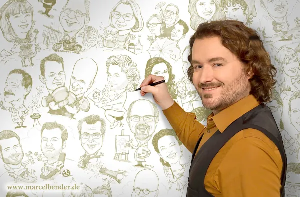 Bild zur Pressemitteilung: Kult(o)urnacht: Karikaturen und Livemusik in der Sparkasse