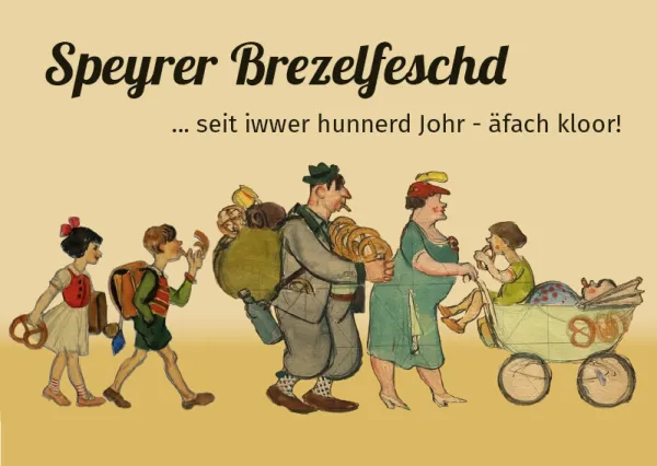 Bild zur Pressemitteilung: Ein Stück Brezelfest zum Sammeln und Verschicken: Die Jubiläumspostkarte ist da!