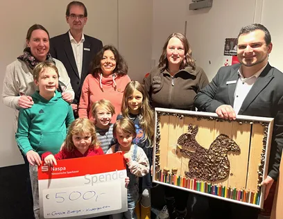 Bild zur Pressemitteilung: 500 Euro für den Große Zwerge-Kindergarten in Aarbergen