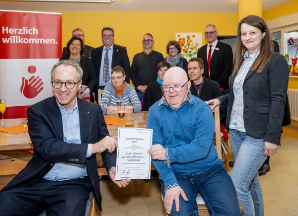 Bild zur Pressemitteilung: Sparkassenstiftung: Kulturförderpreis geht an das Atelier „Molemol“ der Lebenshilfe Speyer-Schifferstadt