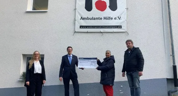 Bild zur Pressemitteilung: Spende aus BW-Bank Prämiensparen (PS-Sparen): 2.500 Euro Zuschuss für neuen Transporter